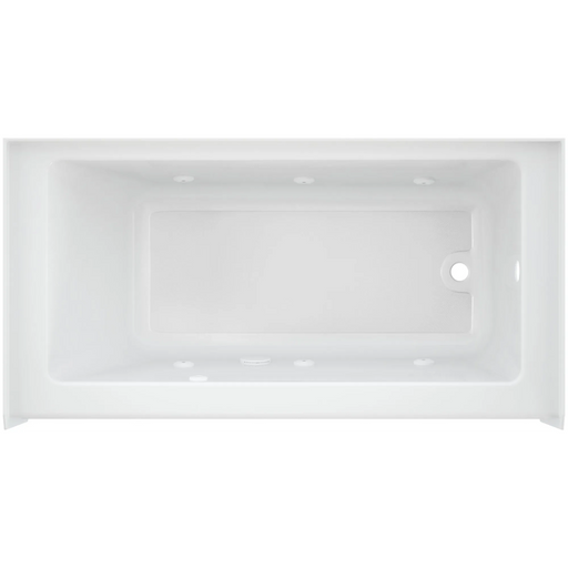 Jacuzzi Signature 60" Three Wall Alcove Acrylic Whirlpool Tub with Right Drain and Overflow - White - Luxe Vanity & Tub