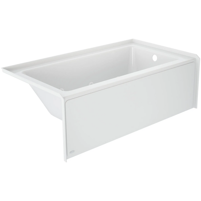 Jacuzzi Signature 60" Skirted Whirlpool Bathtub with Right-Hand Drain - White - Luxe Vanity & Tub