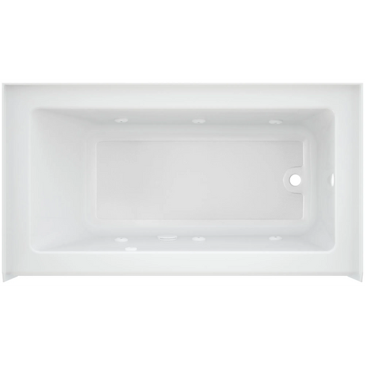 Jacuzzi Signature 60" Skirted Whirlpool Bathtub with Right-Hand Drain - White - Luxe Vanity & Tub