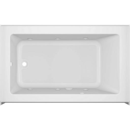 Jacuzzi Signature 60" Skirted Whirlpool Bathtub with Left-Hand Drain - White - Luxe Vanity & Tub