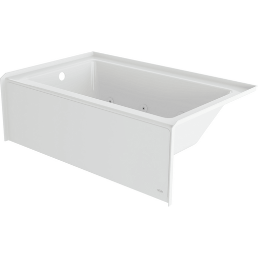 Jacuzzi Signature 60" Skirted Whirlpool Bathtub with Left-Hand Drain - White - Luxe Vanity & Tub