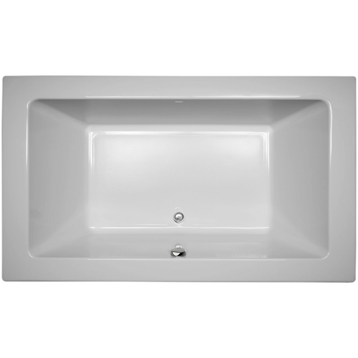 Jacuzzi 66" x 36" Sia Drop In Soaking Bathtub with Center Drain - White - Luxe Vanity & Tub