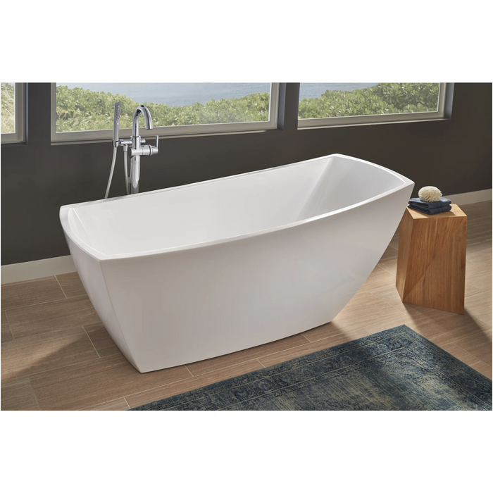 Stella 67" Soaking Freestanding Bathtub with Reversible Drain - Luxe Vanity & Tub