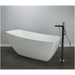 Stella 67" Soaking Freestanding Bathtub with Reversible Drain - Luxe Vanity & Tub