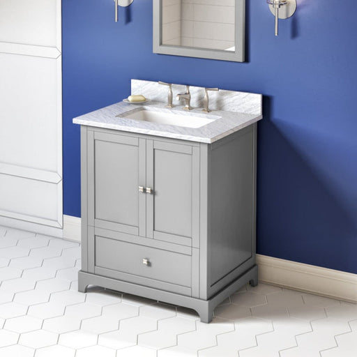 Jeffrey Alexander Addington 30-inch Single Bathroom Vanity Set With Top In White From Home Luxury USA