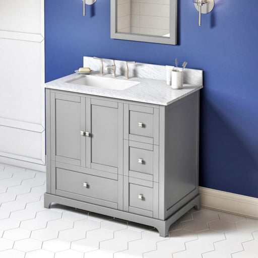 Jeffrey Alexander Addington 36-inch Single Bathroom Vanity Set With Top In White From Home Luxury USA