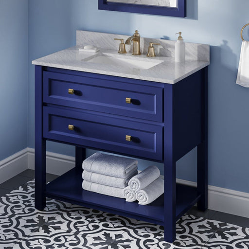 Jeffrey Alexander Adler 36-inch Single Bathroom Vanity Set With Top In Grey From Home Luxury USA