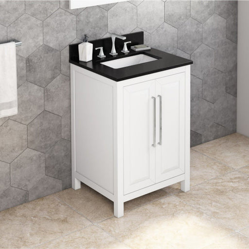 Jeffrey Alexander Cade 24-inch Single Bathroom Vanity Set With Top In Black From Home Luxury USA