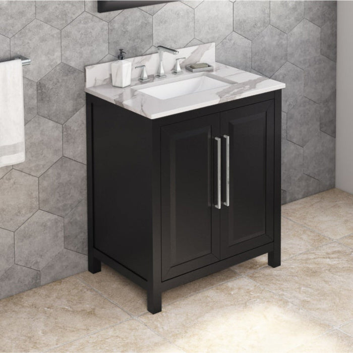 Jeffrey Alexander Cade 30-inch Single Bathroom Vanity Set With Top In Grey From Home Luxury USA