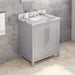 Jeffrey Alexander Cade 30-inch Single Bathroom Vanity Set With Top In White From Home Luxury USA