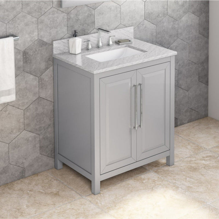 Jeffrey Alexander Cade 30-inch Single Bathroom Vanity Set With Top In White From Home Luxury USA