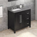 Jeffrey Alexander Cade 36-inch Left Offset Single Bathroom Vanity Set With Top In Grey From Home Luxury USA