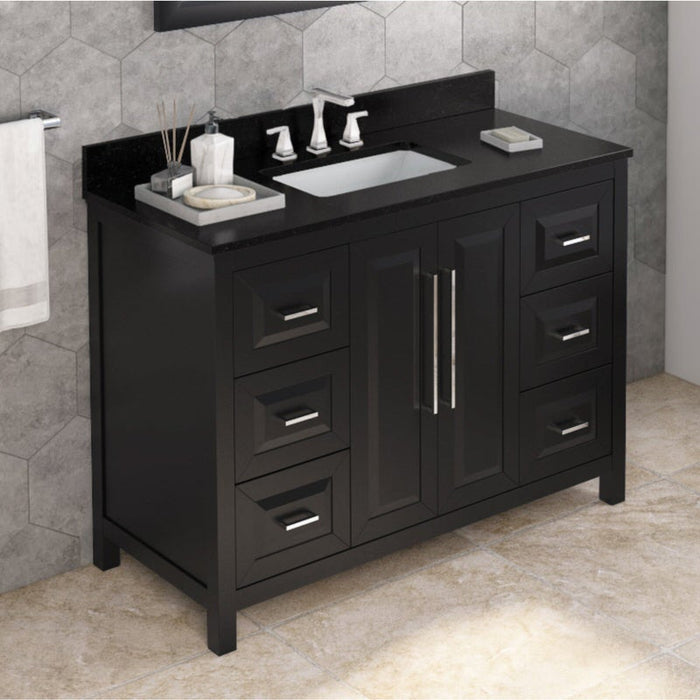 Jeffrey Alexander Cade 48-inch Single Bathroom Vanity Set With Top In Blue From Home Luxury USA