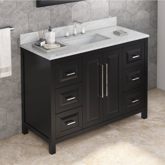 Jeffrey Alexander Cade 48-inch Single Bathroom Vanity Set With Top In Blue From Home Luxury USA