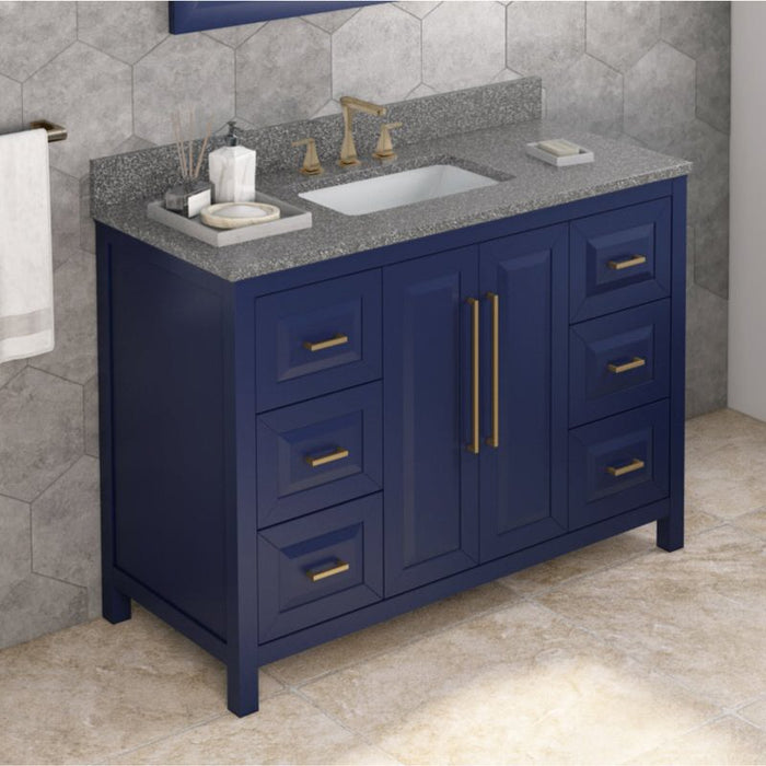 Jeffrey Alexander Cade 48-inch Single Bathroom Vanity Set With Top In Grey From Home Luxury USA