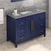 Jeffrey Alexander Cade 48-inch Single Bathroom Vanity Set With Top In Grey From Home Luxury USA