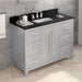 Jeffrey Alexander Cade 48-inch Single Bathroom Vanity Set With Top In Grey From Home Luxury USA