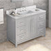 Jeffrey Alexander Cade 48-inch Single Bathroom Vanity Set With Top In White From Home Luxury USA