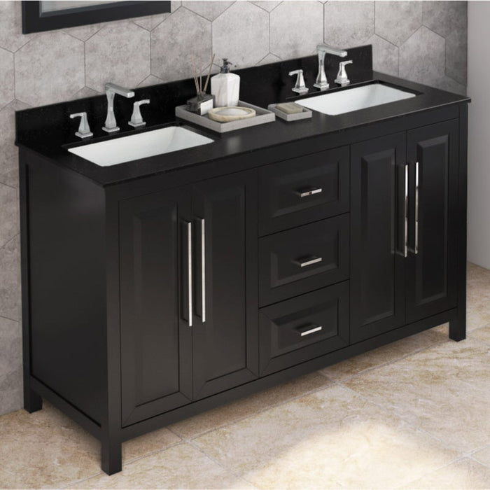 Jeffrey Alexander Cade 60-inch Double Bathroom Vanity Set With Top In Grey From Home Luxury USA