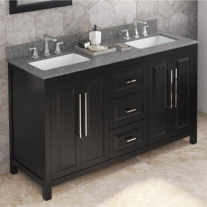 Jeffrey Alexander Cade 60-inch Double Bathroom Vanity Set With Top In Grey From Home Luxury USA