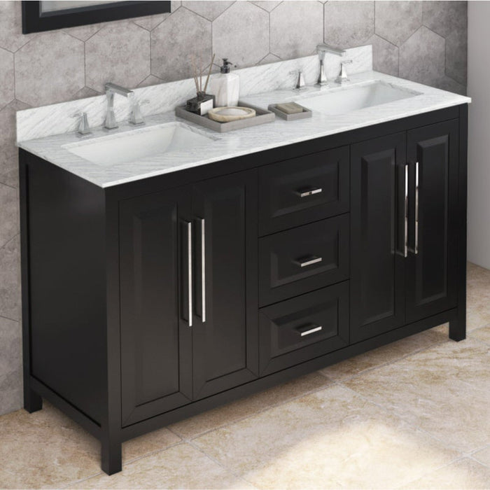 Jeffrey Alexander Cade 60-inch Double Bathroom Vanity Set With Top In Grey From Home Luxury USA