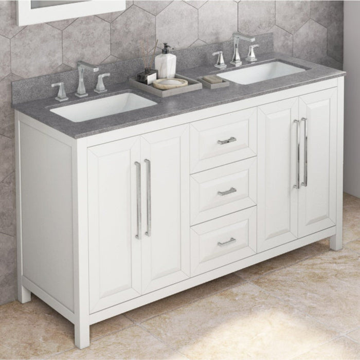 Jeffrey Alexander Cade 60-inch Double Bathroom Vanity Set - Luxe Vanity & Tub