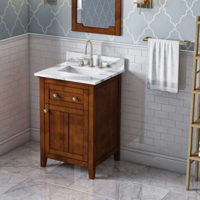 Jeffrey Alexander Chatham 24-inch Bathroom Vanity With Top In Grey From Home Luxury USA