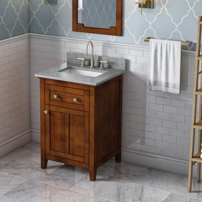 Jeffrey Alexander Chatham 24-inch Bathroom Vanity With Top In Grey From Home Luxury USA