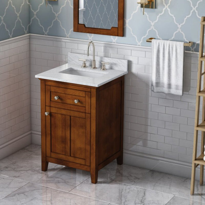 Jeffrey Alexander Chatham 24-inch Bathroom Vanity With Top In Grey From Home Luxury USA