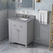 Jeffrey Alexander Chatham 30-inch Bathroom Vanity With Top In Gray From Home Luxury USA