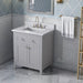 Jeffrey Alexander Chatham 30-inch Bathroom Vanity With Top In Grey From Home Luxury USA