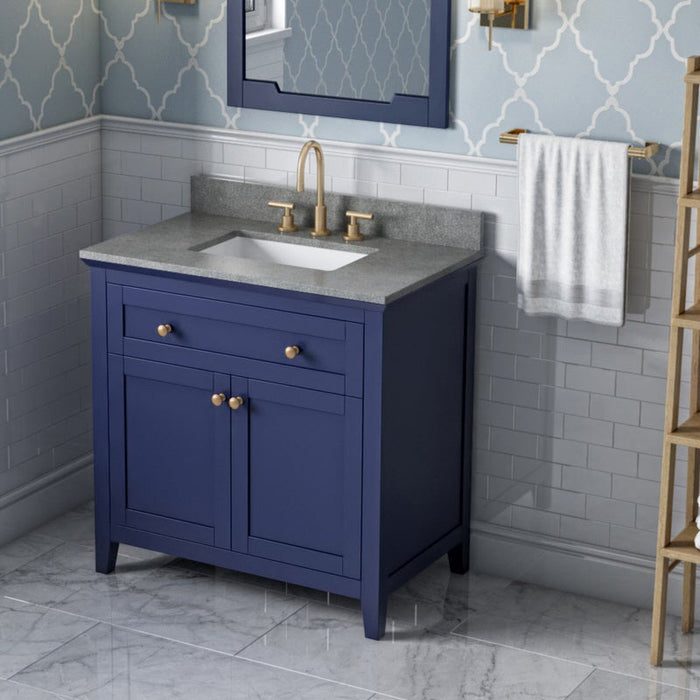 Jeffrey Alexander Chatham 36-inch Bathroom Vanity with Top - Luxe Vanity & Tub