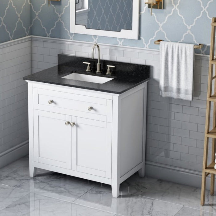 Jeffrey Alexander Chatham 36-inch Bathroom Vanity With Top In Grey From Home Luxury USA