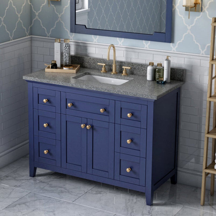 Jeffrey Alexander Chatham 48-inch Bathroom Vanity With Top In Grey From Home Luxury USA