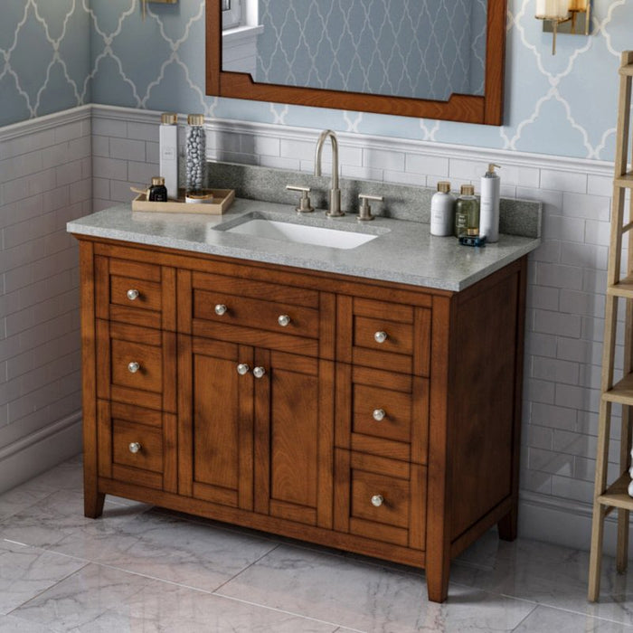 Jeffrey Alexander Chatham 48-inch Bathroom Vanity with Top - Luxe Vanity & Tub