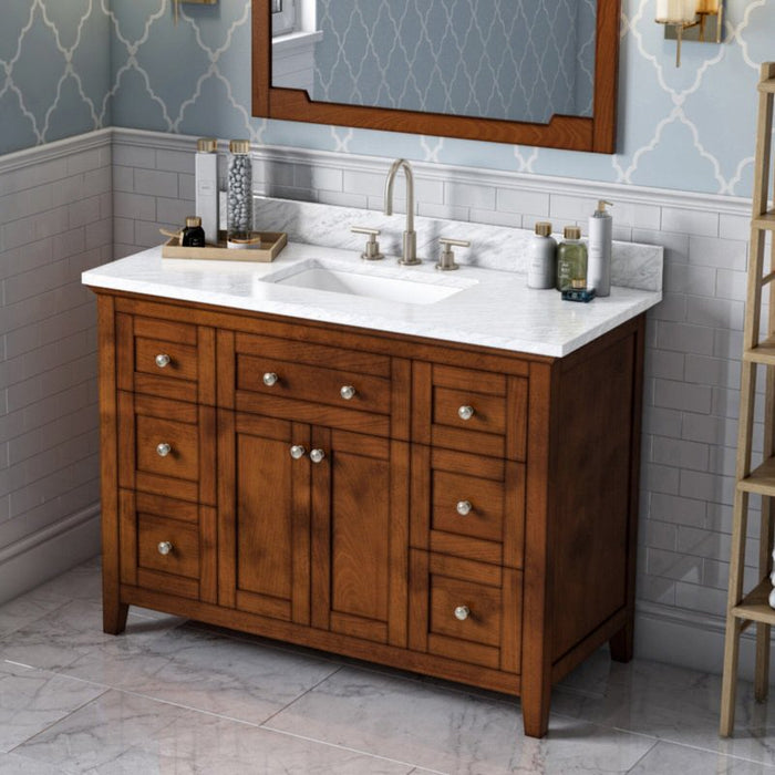 Jeffrey Alexander Chatham 48-inch Bathroom Vanity with Top - Luxe Vanity & Tub