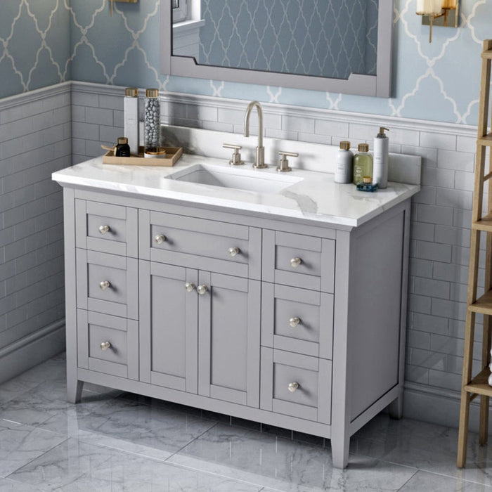 Jeffrey Alexander Chatham 48-inch Bathroom Vanity with Top - Luxe Vanity & Tub