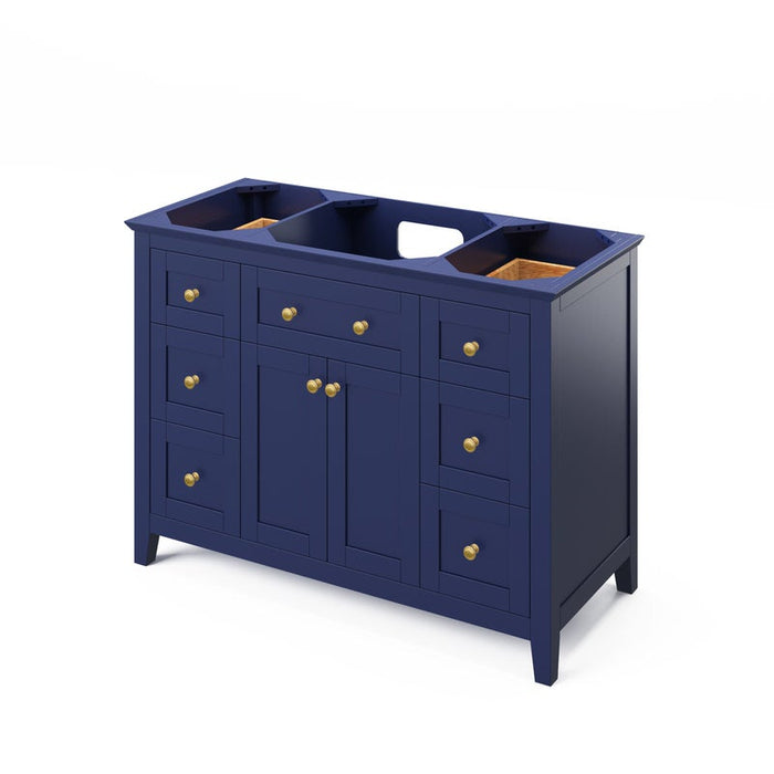 Jeffrey Alexander Chatham 48-inch Bathroom Vanity With Top In Blue From Home Luxury USA