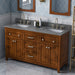 Jeffrey Alexander Chatham 60-inch Double Sink Bathroom Vanity In Grey From Home Luxury USA