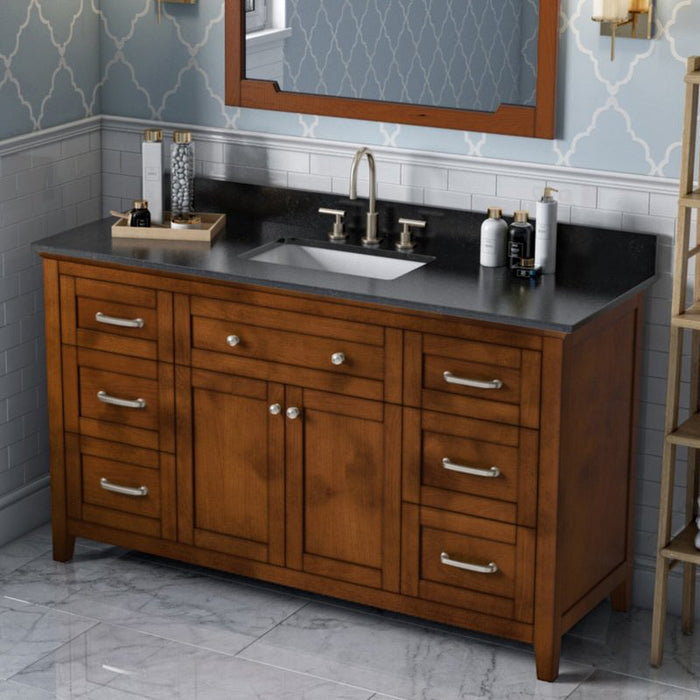 Jeffrey Alexander Chatham 60-inch Single Sink Bathroom Vanity - Luxe Vanity & Tub