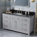 Jeffrey Alexander Chatham 60-inch Single Sink Bathroom Vanity With Top In Grey From Home Luxury USA