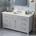 Jeffrey Alexander Chatham 60-inch Single Sink Bathroom Vanity With Top In Grey From Home Luxury USA