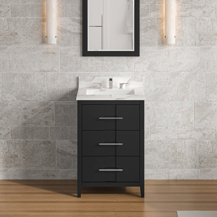 Jeffrey Alexander Katara 24-inch Single Bathroom Vanity With Top In Grey From Home Luxury USA