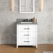 Jeffrey Alexander Katara 30-inch Single Bathroom Vanity With Top In Grey From Home Luxury USA