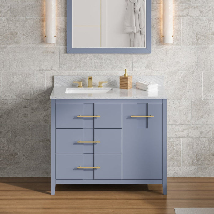 Jeffrey Alexander Katara 42-inch Single Bathroom Vanity with Top - Luxe Vanity & Tub