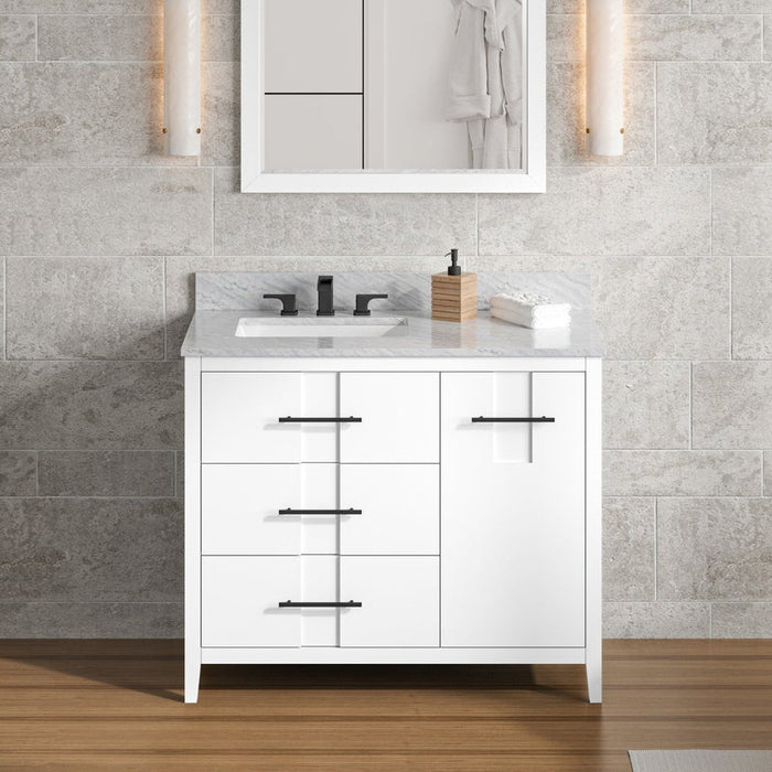 Jeffrey Alexander Katara 42-inch Single Bathroom Vanity With Top In Grey From Home Luxury USA