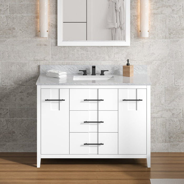 jeffrey alexander katara 42-inch single bathroom vanity with top in grey from home luxury usa