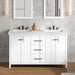 jeffrey alexander katara 60-inch double bathroom vanity with top in grey from home luxury usa