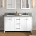 jeffrey alexander katara 60-inch double bathroom vanity with top in grey from home luxury usa