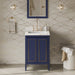 jeffrey alexander percival 24-inch bathroom vanity with top in blue